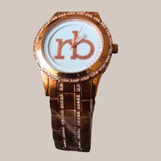 Rose-Gold Roccobarocco RB0020 Women's Quartz Watch