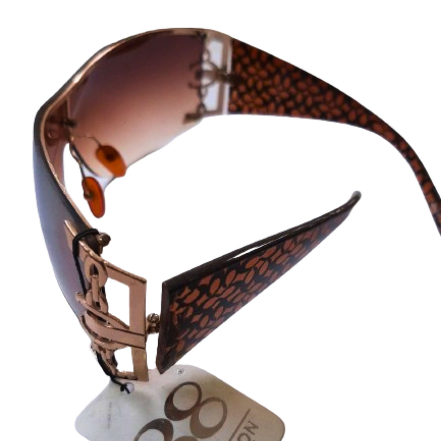 Oversized Vintage Rimless Square Sunglasses for Women