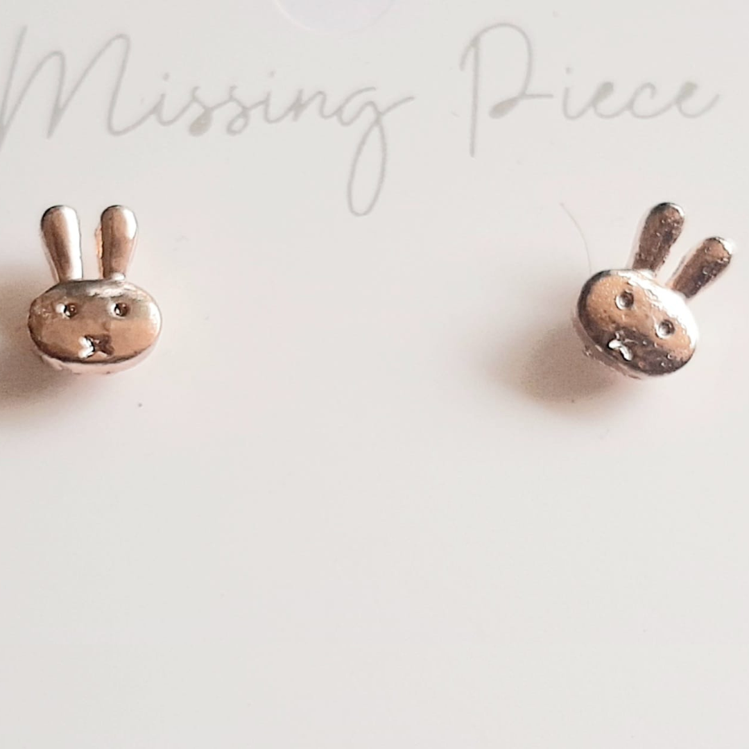 Missing Piece Rabbit Earrings