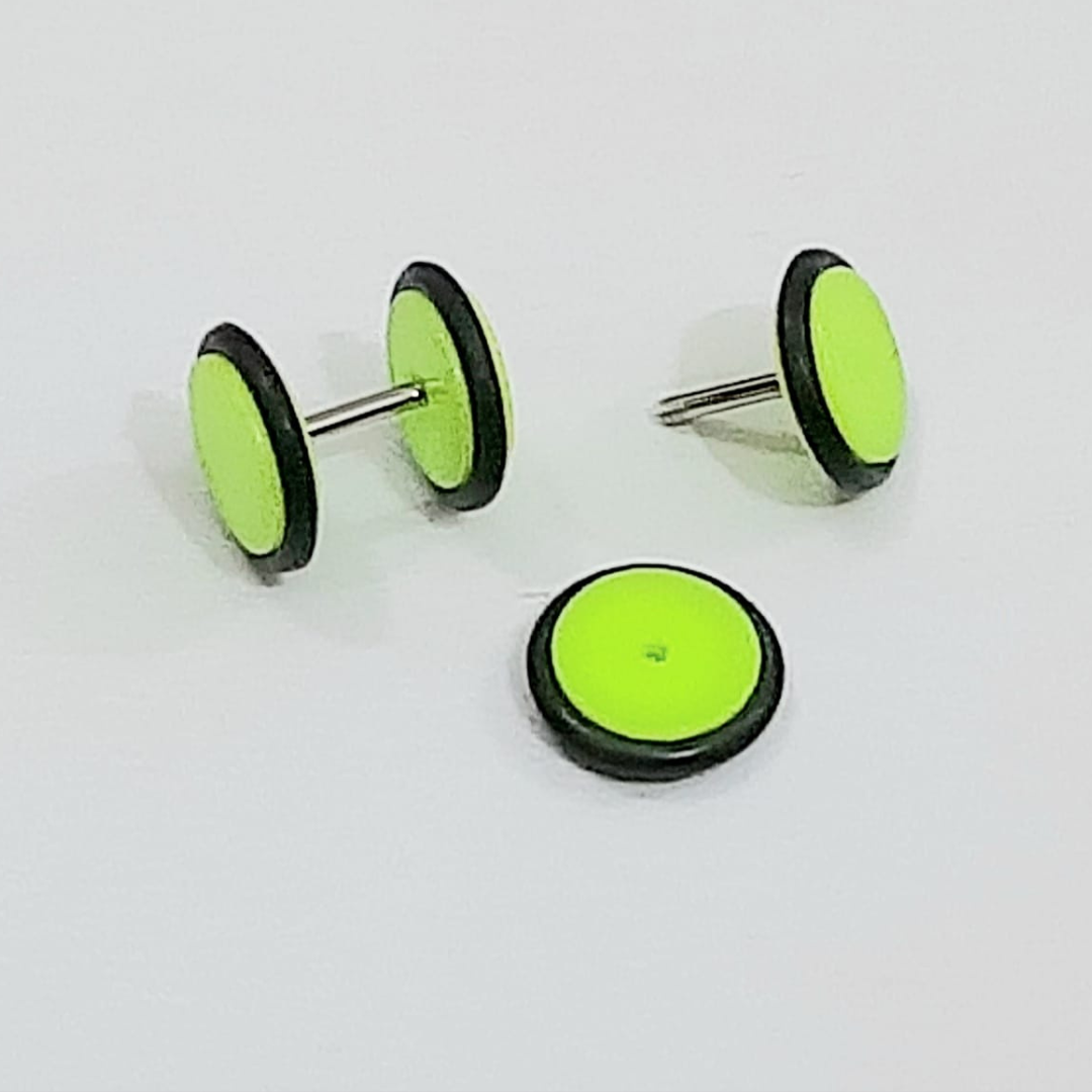 Multi Color Plug Earrings