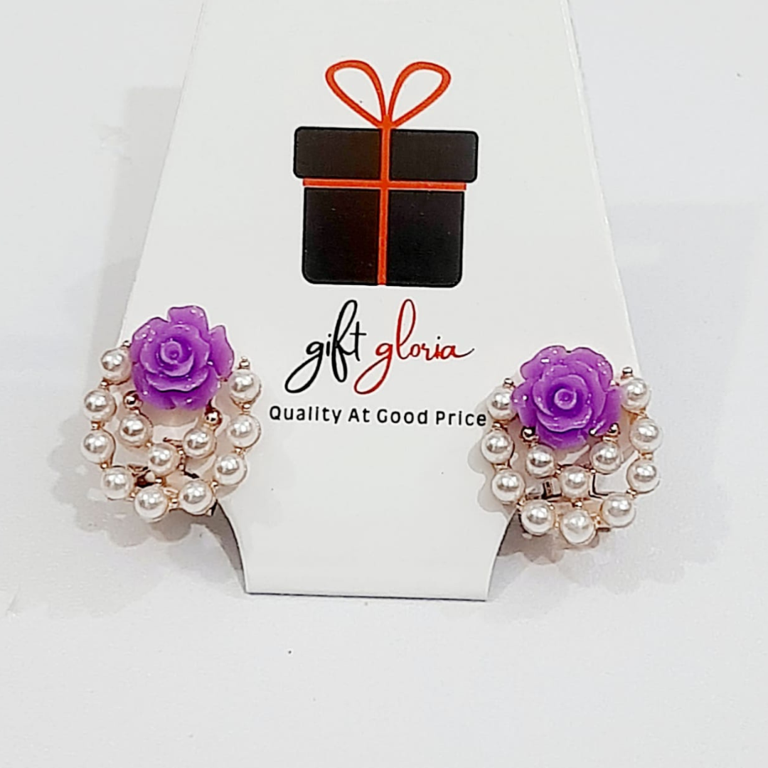Pearl Flower Earrings