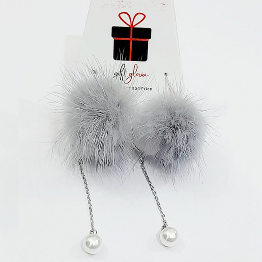 Pom Pom Hoop Earrings