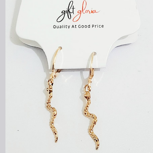 Snake Hoop Earrings