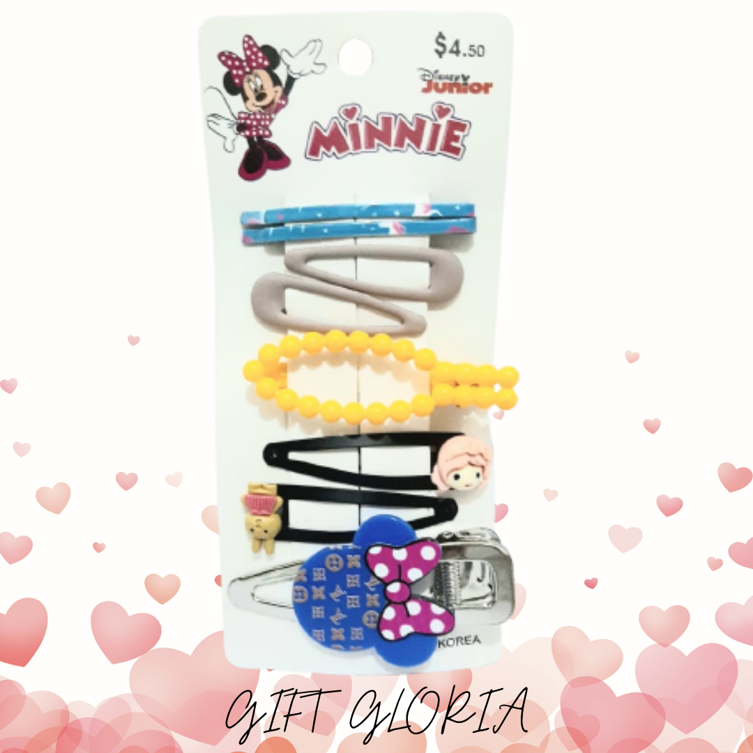 Minnie Hair Clips and Pins assorted