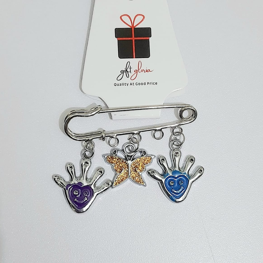 Butterfly Charm Safety Pin