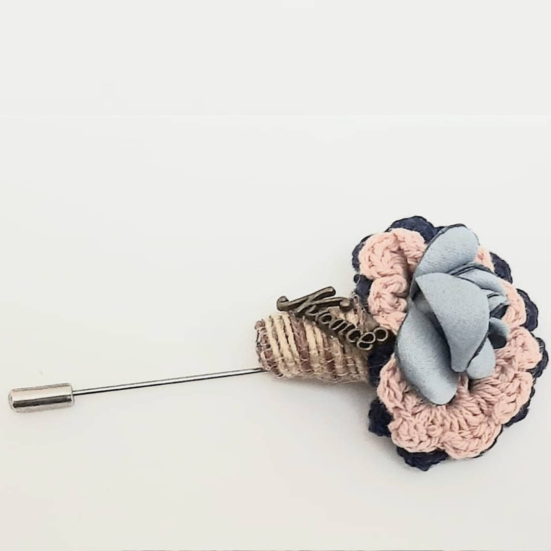 Handmade Flower Scarf Pin